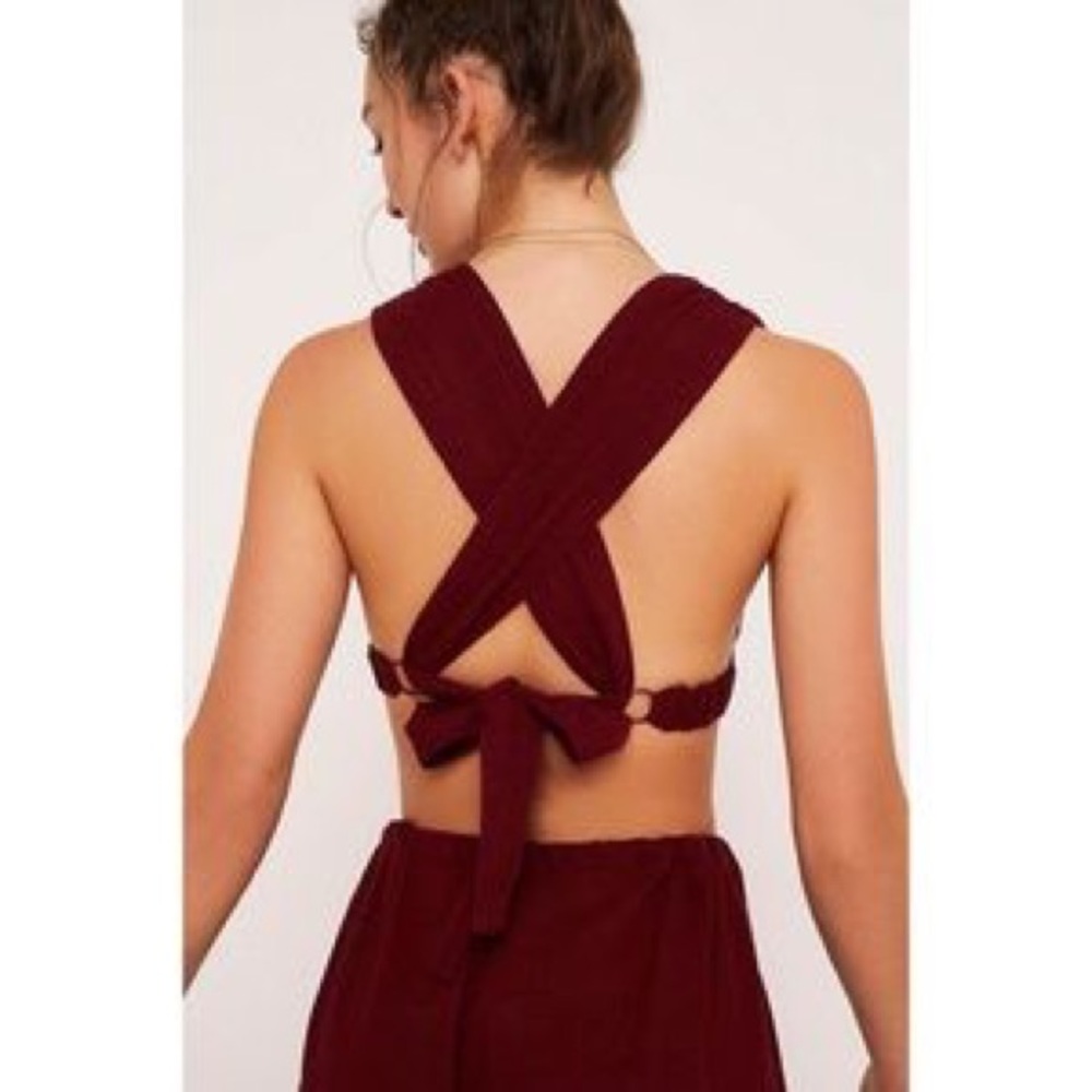 New! Urban outfitters tie back bra top.